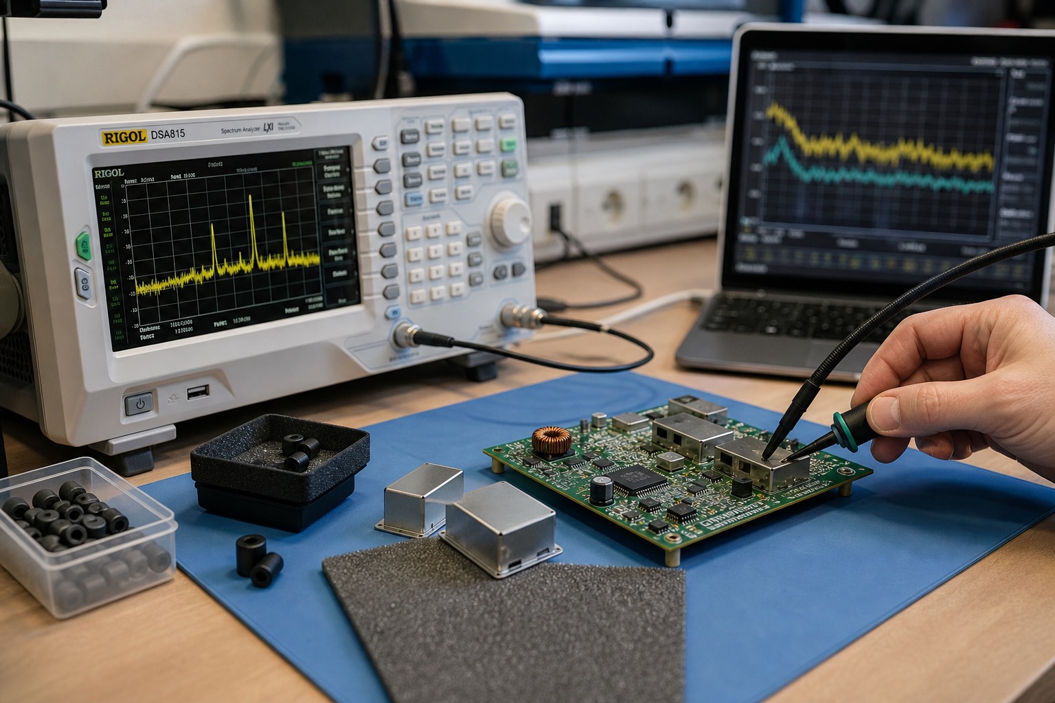 EMI Bench Testing Notes: What a Spectrum Analyzer Under $500 Actually Shows You