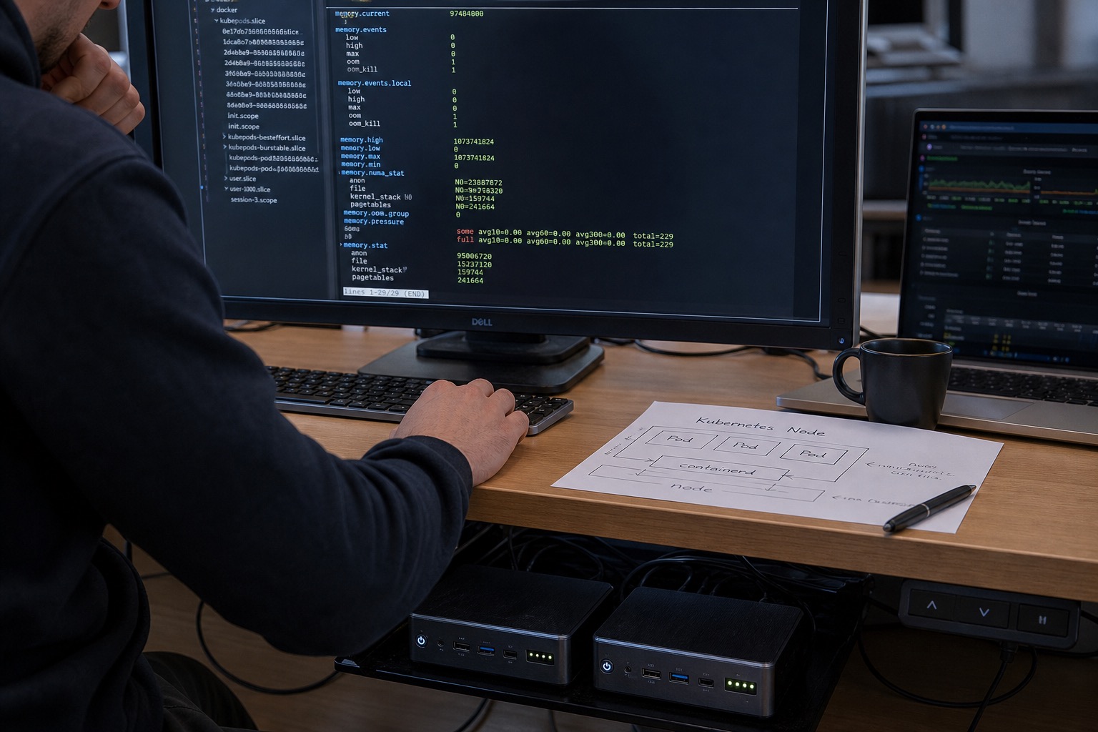 Linux cgroups v2 and Container Memory Limits: What the OOM Killer Sees