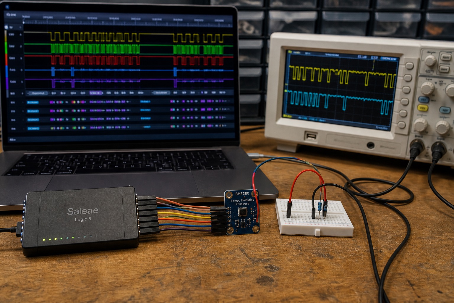 I2C Glitches on the Logic Analyzer: A Taxonomy of Failure Modes