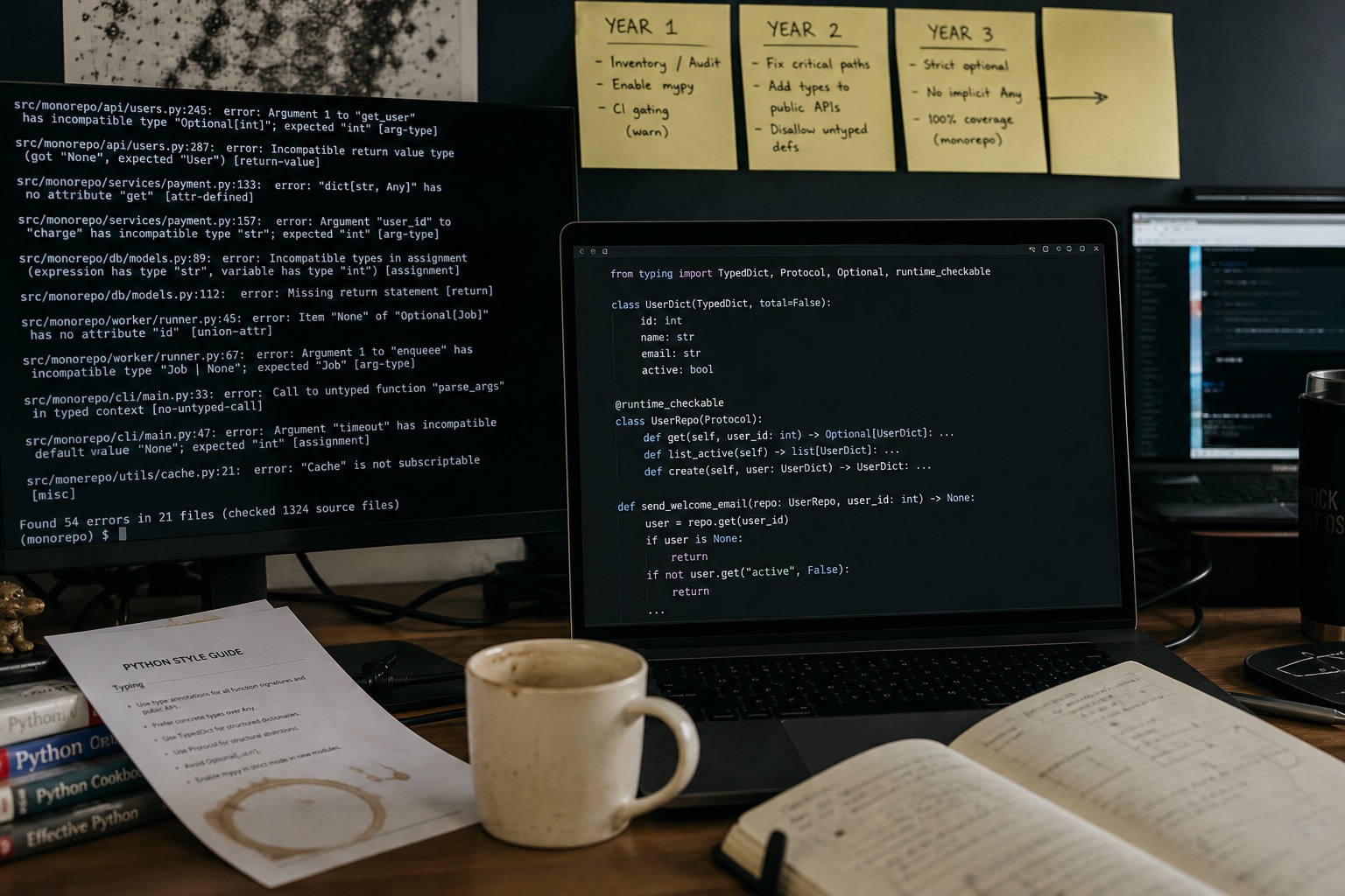 Python Type Annotations in a Large Codebase: Three Years Later
