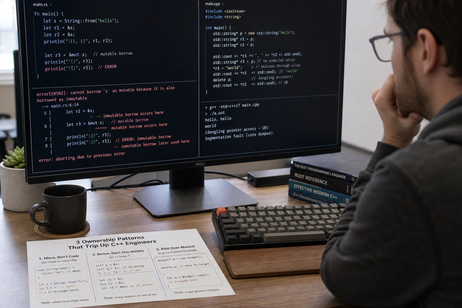 Rust Ownership in Practice: Three Patterns That Tripped Experienced C++ Engineers