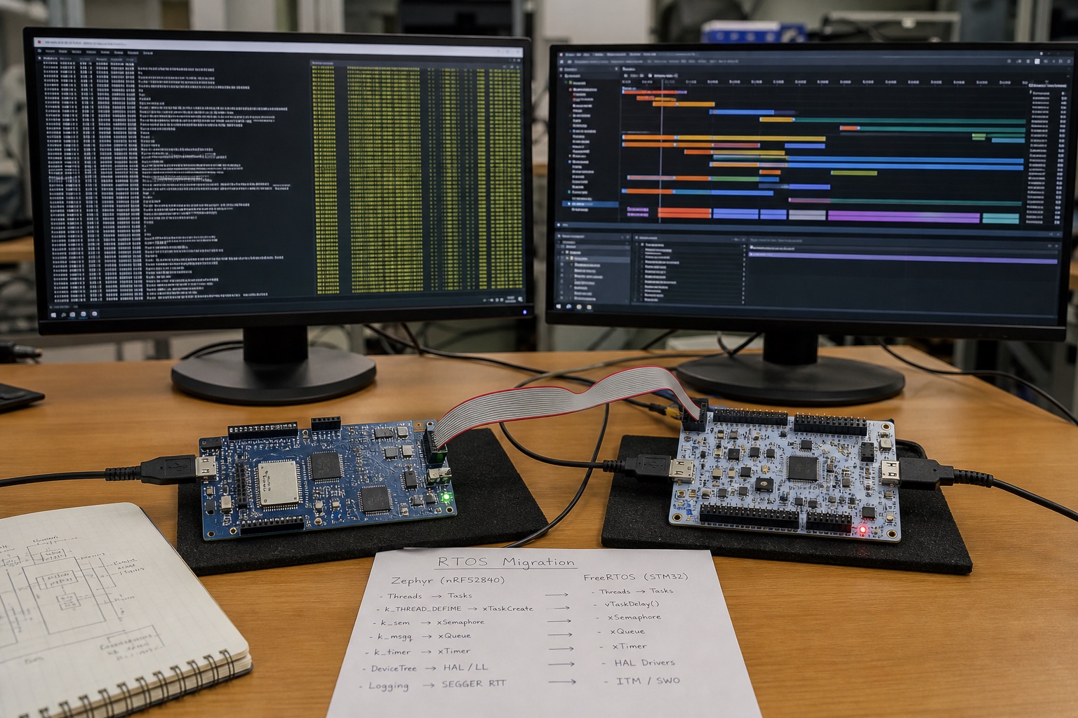 Zephyr vs FreeRTOS Scheduling: Notes From a Migration